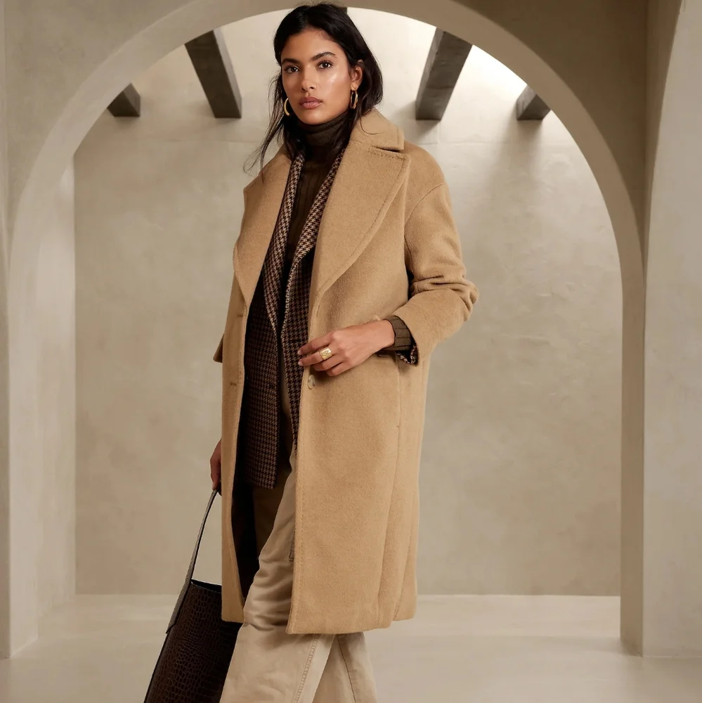 COPY - Gorgeous Camel Wool Sunday Coat - Picture 1 of 6